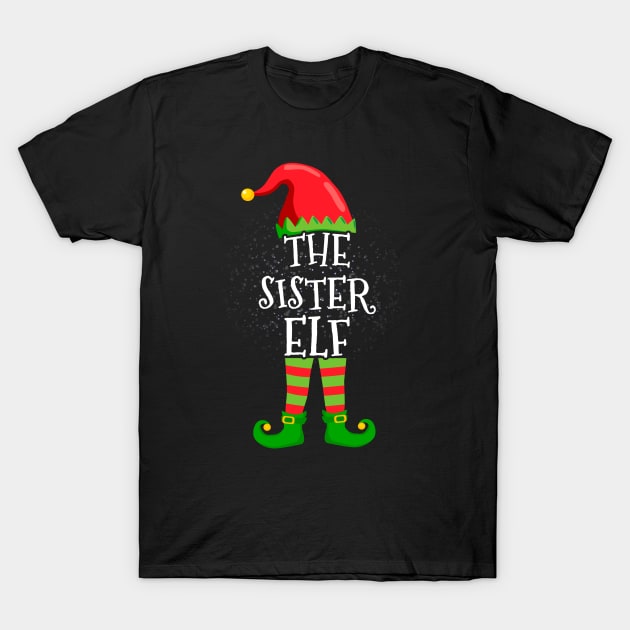 sister Elf Family Matching Christmas Group Funny Gift T-Shirt by silvercoin